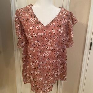 Floral Pink Women's Top